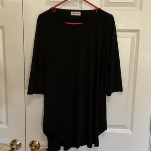 Elegant Black Tunic Top by Southern Charm
